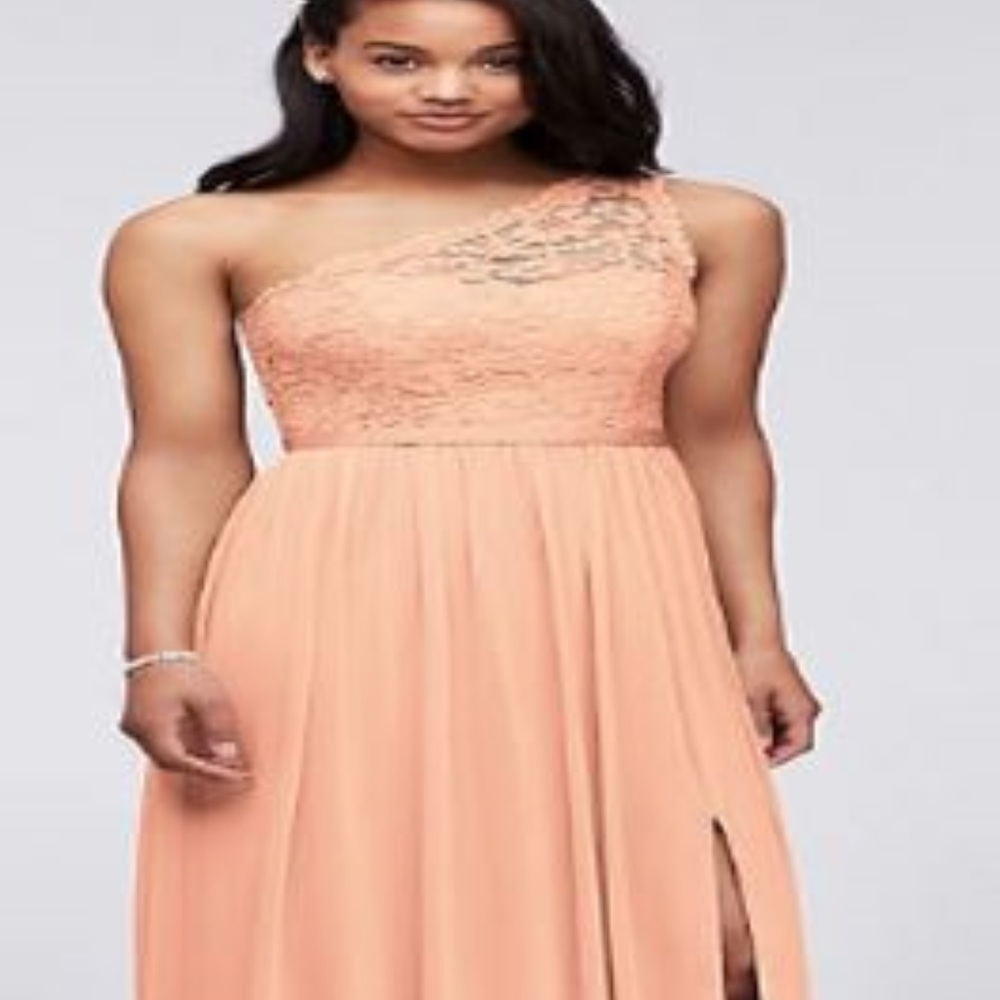 Lace One Shoulder Bellini Bridesmaid Dress