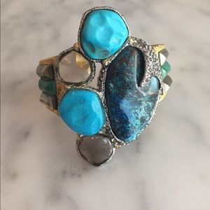 Gorgeous Alexis Bittar 14k Gold Plated Cuff