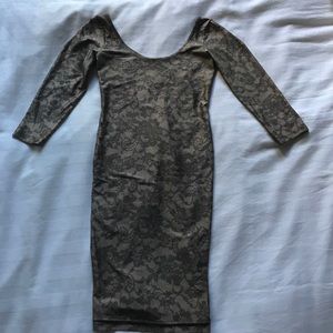 American Apparel  body con dress. Lace design