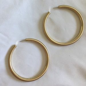 Gold hoop earrings