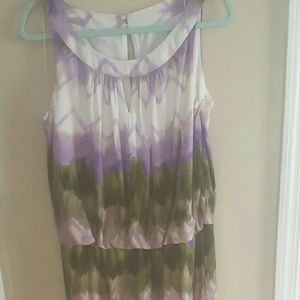 London Times blousson style maxi dress