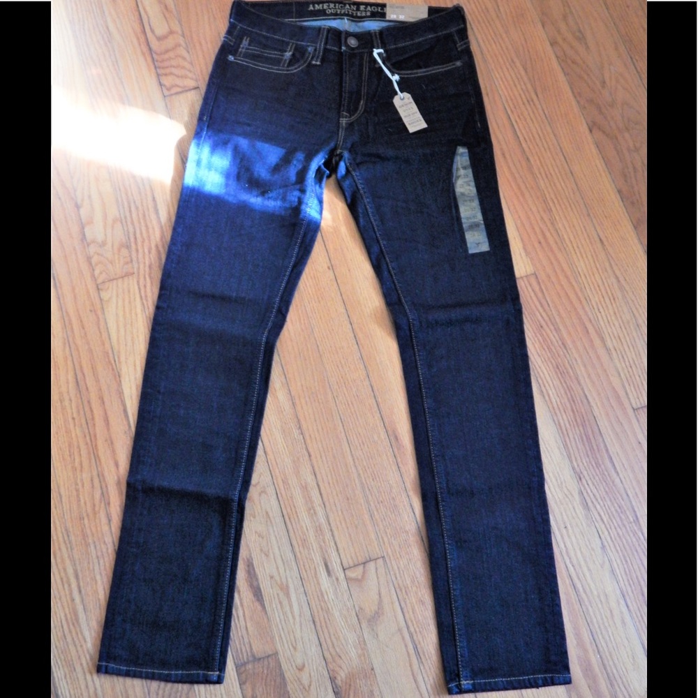 Men's NWT American Eagle Dark Skinny Jeans 28/32