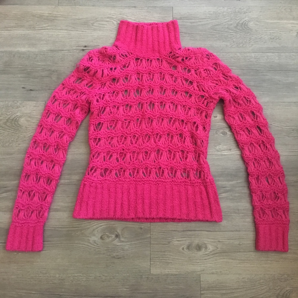 Pink Turtleneck Sweater