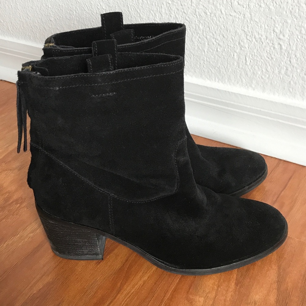 Sam Edelman Zip Ankle Boots Suede