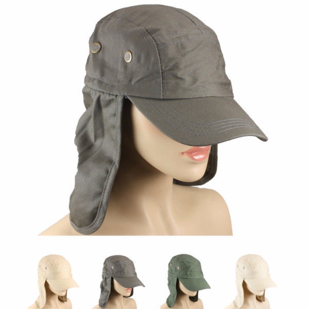 Ear Flap Cover HAT CAP Long Neck Hiking Fishing_3