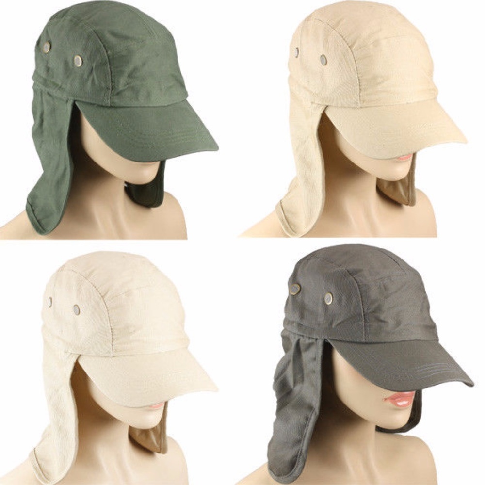Ear Flap Cover HAT CAP Long Neck Hiking Fishing