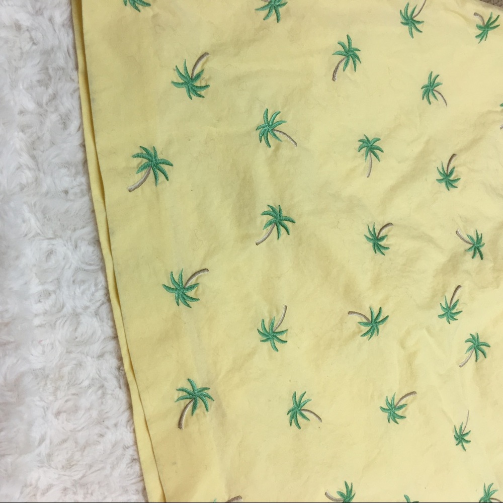 🤩5 for $25 SALE🤩 Talbots Yellow Palm Tree Skirt - Picture 5 of 5