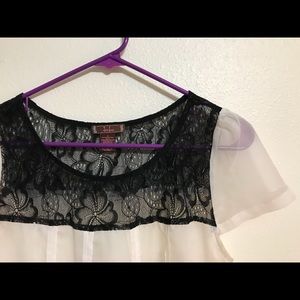 Lace detailed blouse