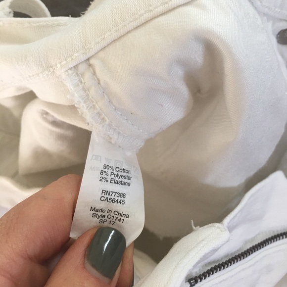 Madewell 9” High Riser in White - Picture 5 of 8