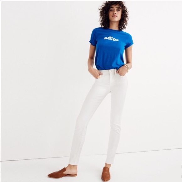 Madewell 9” High Riser in White - Picture 7 of 8