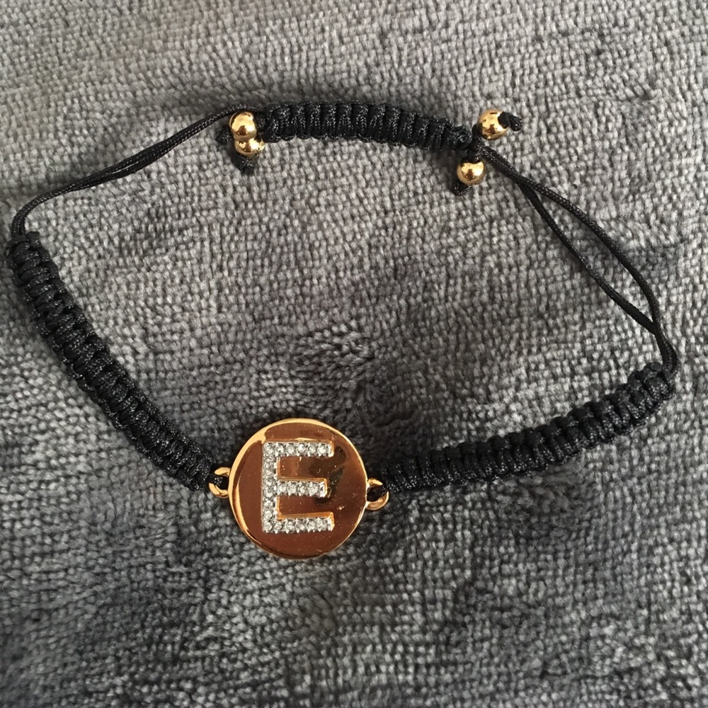 Juicy couture "E" gold plated bracelet