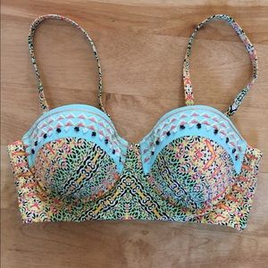 Nanette Lepore Beaded Bikini Top