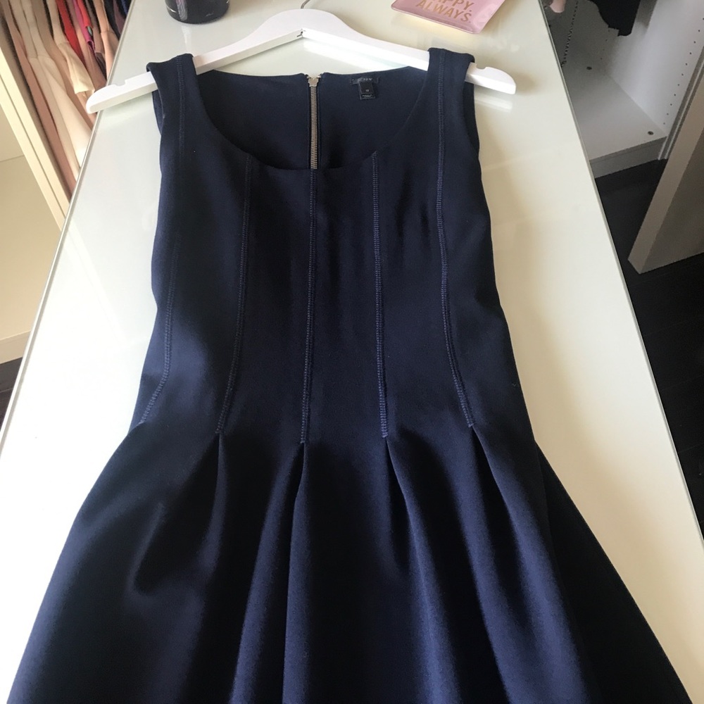 J Crew Navy Blue Dress Sleeveless