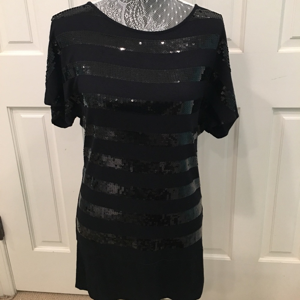 Sweetees Black Sequin Mini Dress