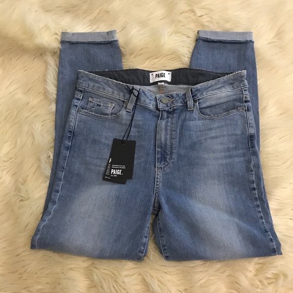 PAIGE hoxton crop destructed Bella jeans - Picture 6 of 8