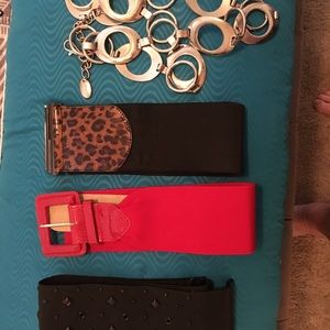 Belts.  Leather, elastic, metal all four one price