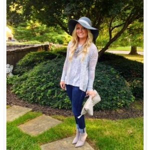 Grey floppy hat