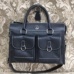 Dooney & Bourke Leather Double Pocket Tote
