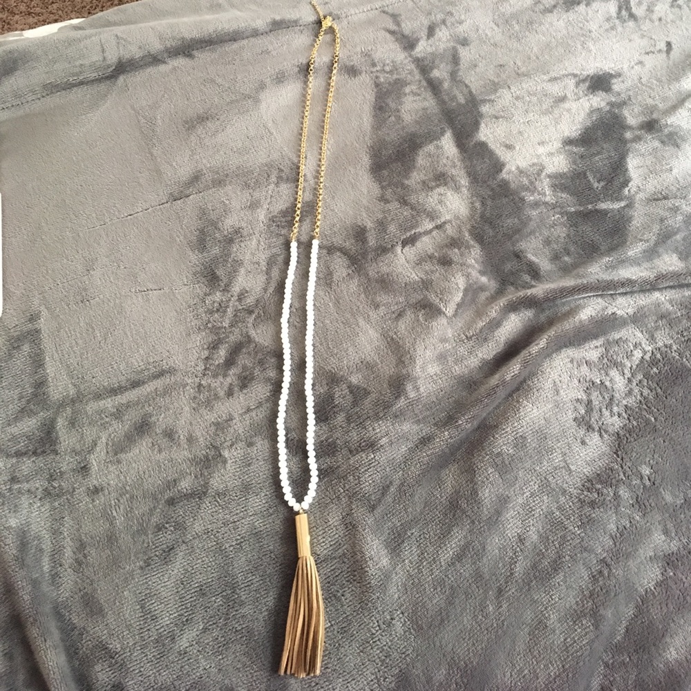 Long tassel necklace