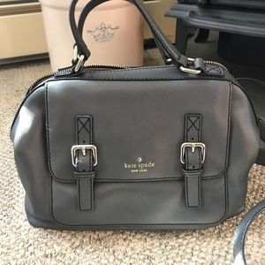 Kate Spade grey leather bag with handles & strap