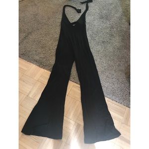 Black halter jumpsuit!