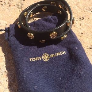 Tory Burch Leather Wrap Bracelet