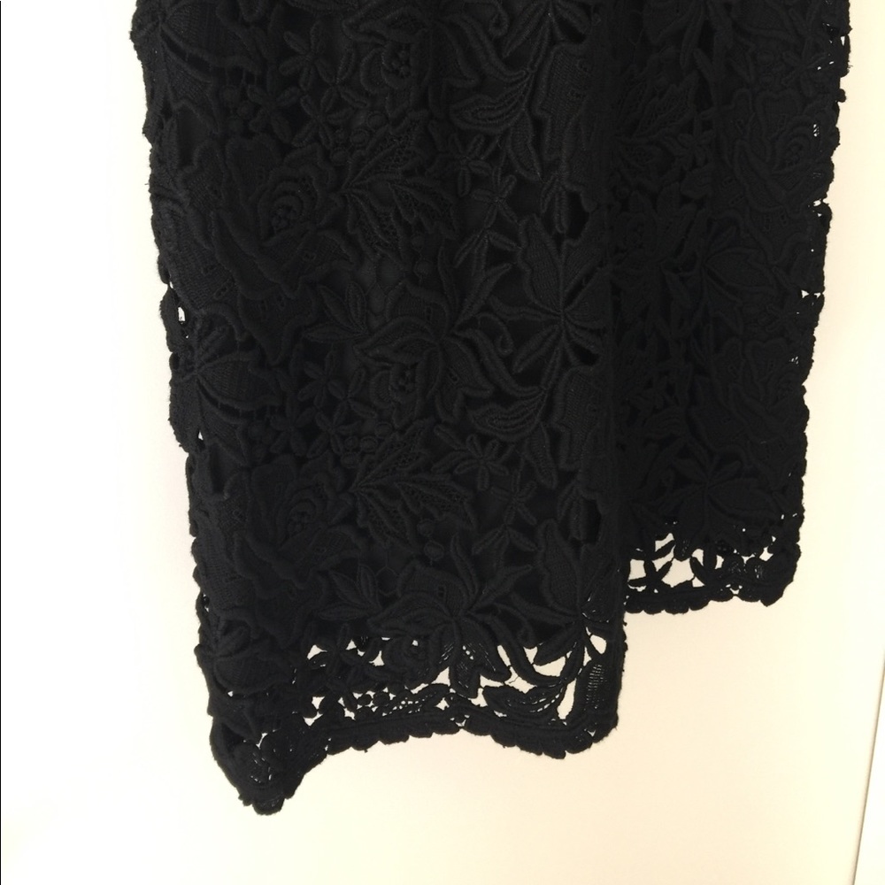 Elie Tahari black embroidered lace dress - Picture 4 of 6
