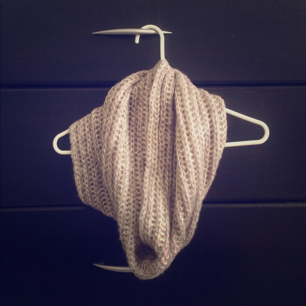 Knit cowl infinity scarf