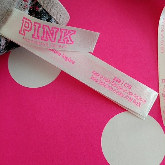 Size 34B PINK  LIGHTLY LINED BRA & BOYSHORT S - Picture 7 of 8