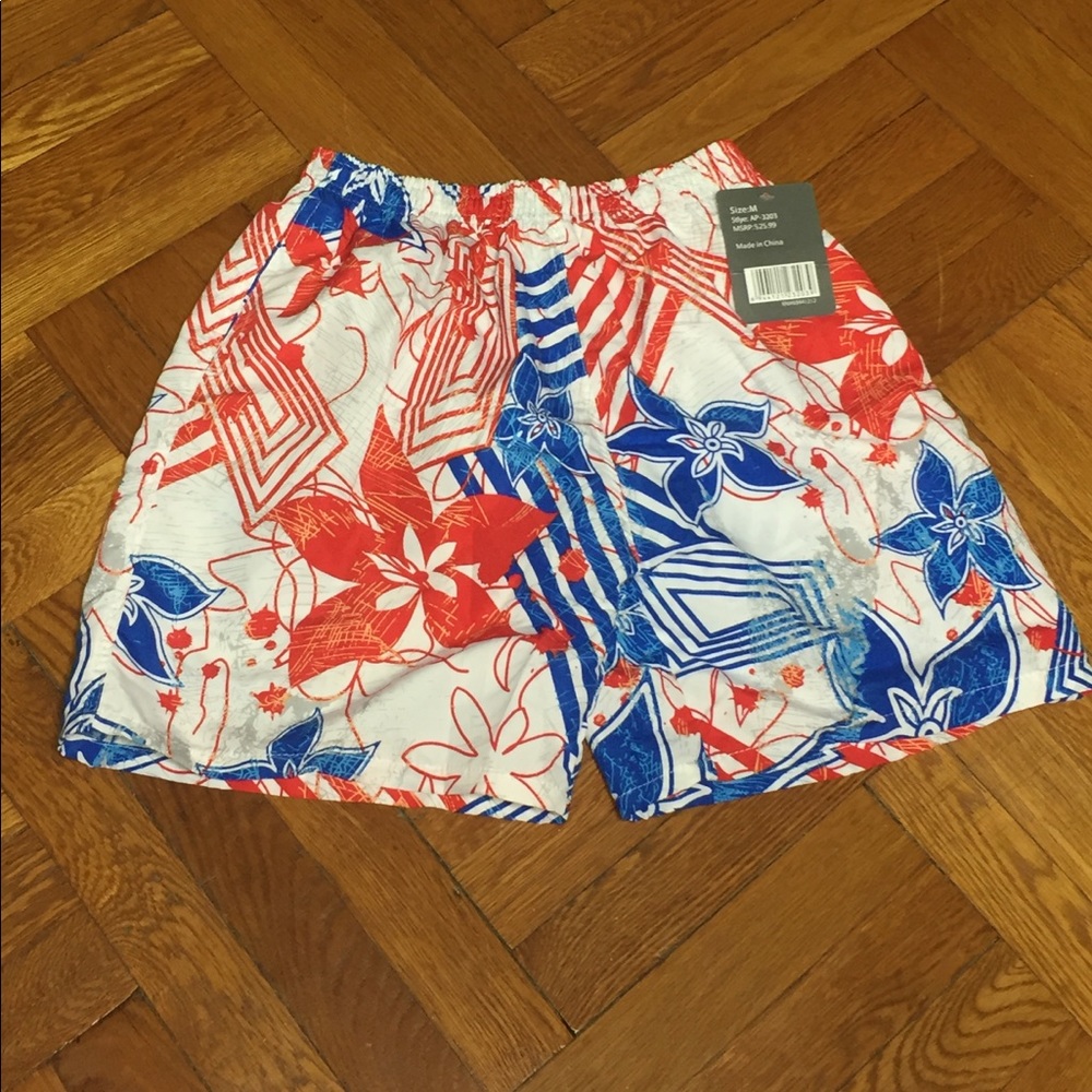 Men's Patriotic Swim Trunks