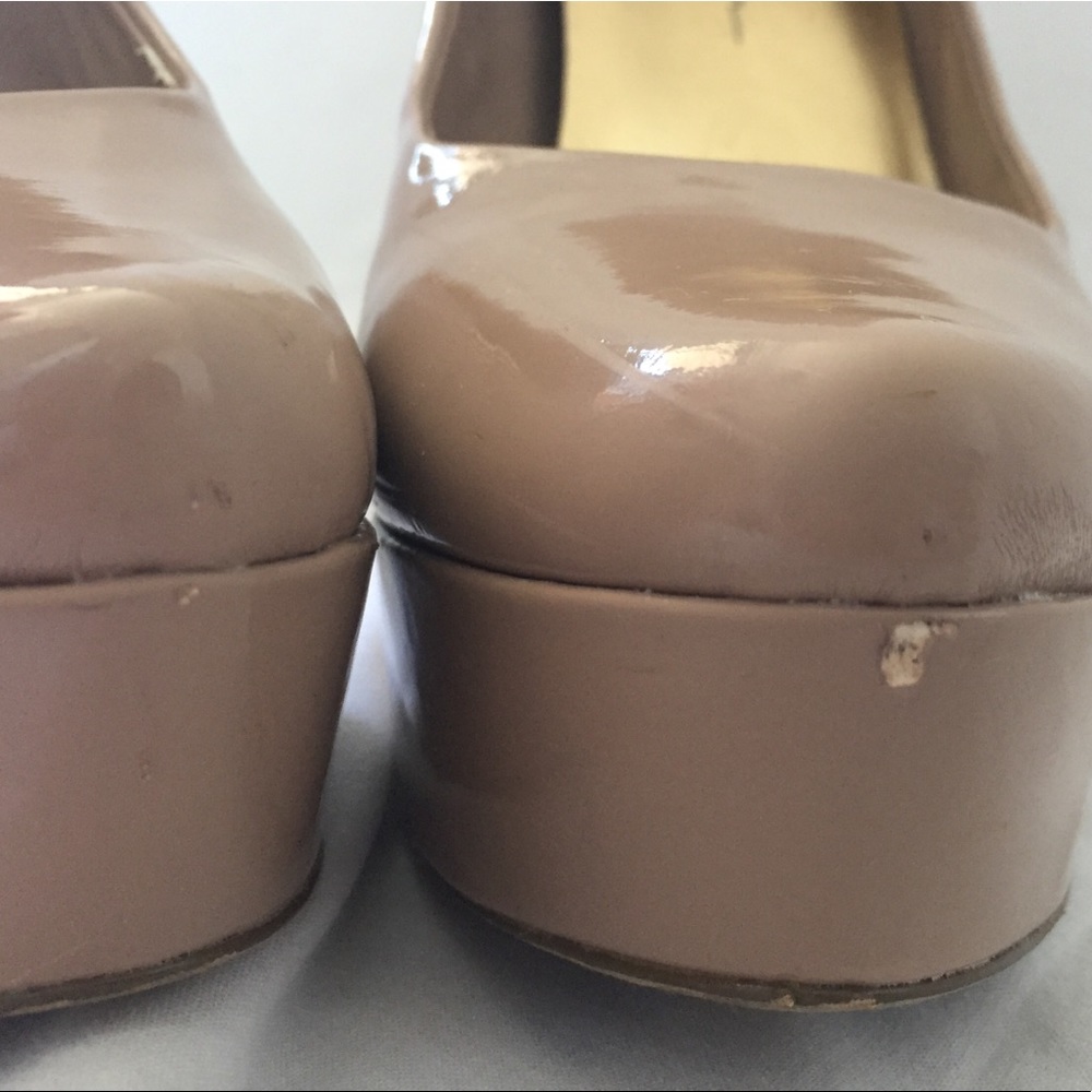 Nude Platform Pumps - Picture 3 of 6