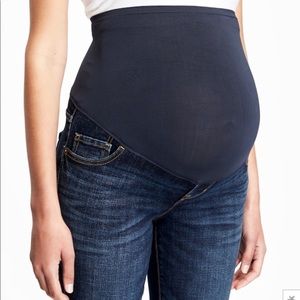 Full panel bootcut maternity jeans.