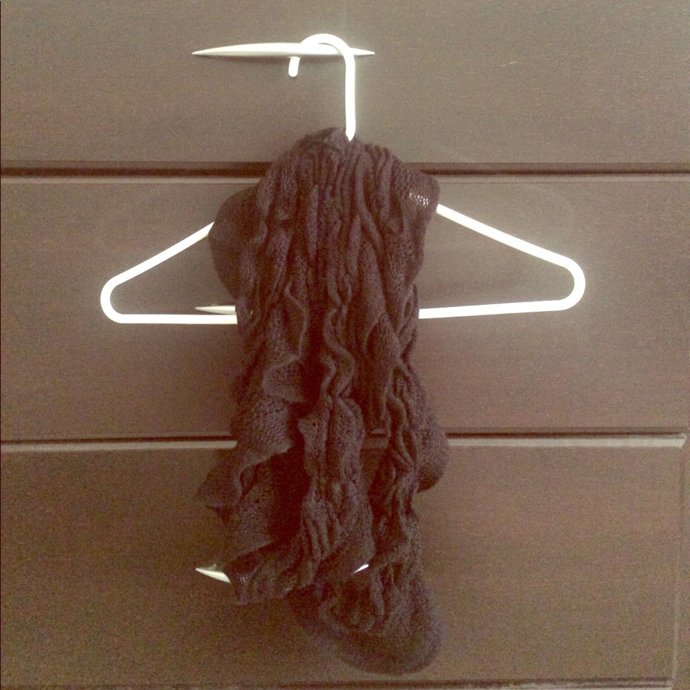 Flowy knit infinity scarf