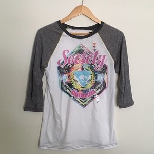 Society Raglan 3/4th Sleeve T-shirt