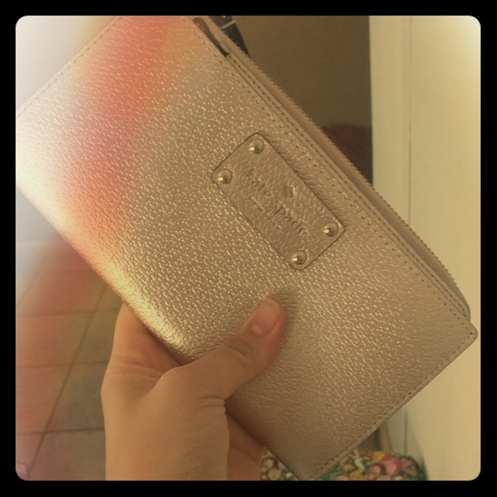 Kate spade rose gold purse/wallet