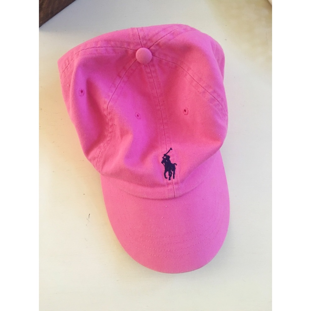 Pink Ralph Lauren Polo Hat