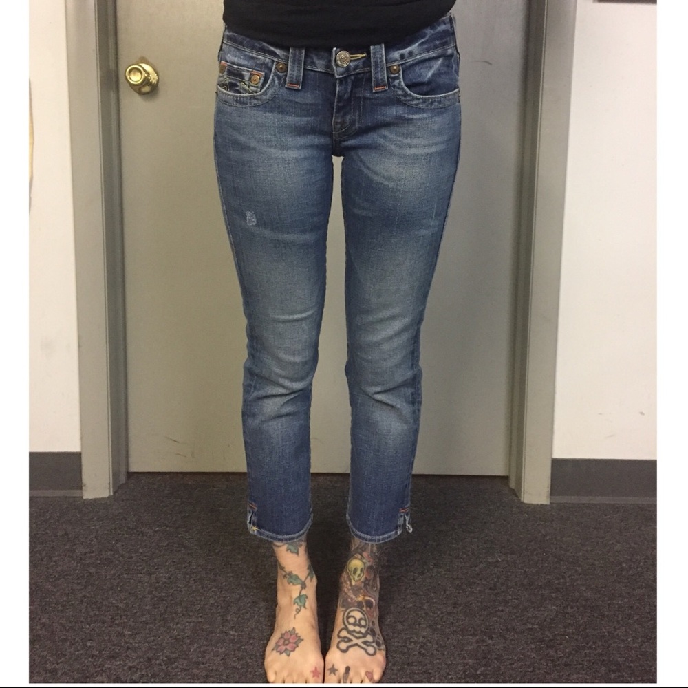 True Religion cropped jeans