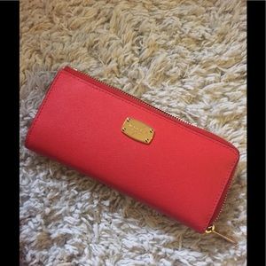 Red Michael Kors wallet