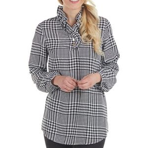 Houndstooth Ruffle Tunic