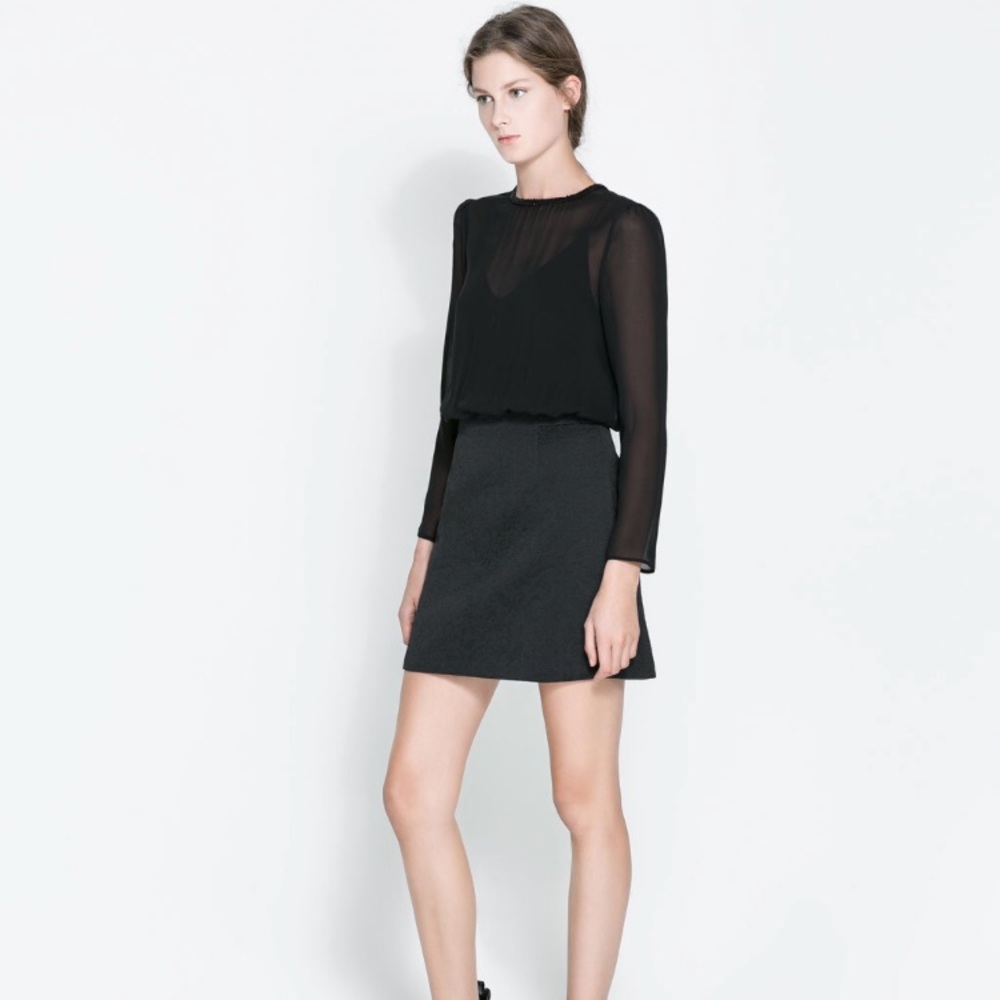 Zara mesh combination dress