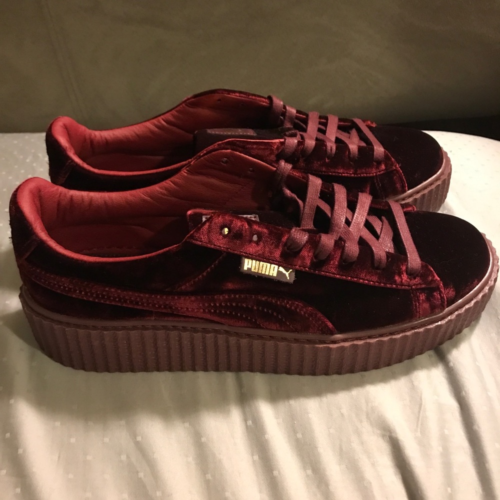 Brand new Puma fenty red velvet creepers