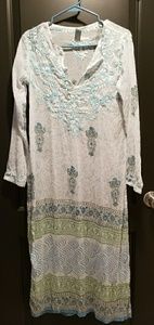 100% silk Raj tunic cover up