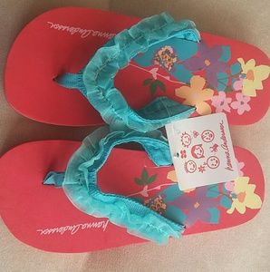 Hanna Andersson girls flip flops size 13/1M