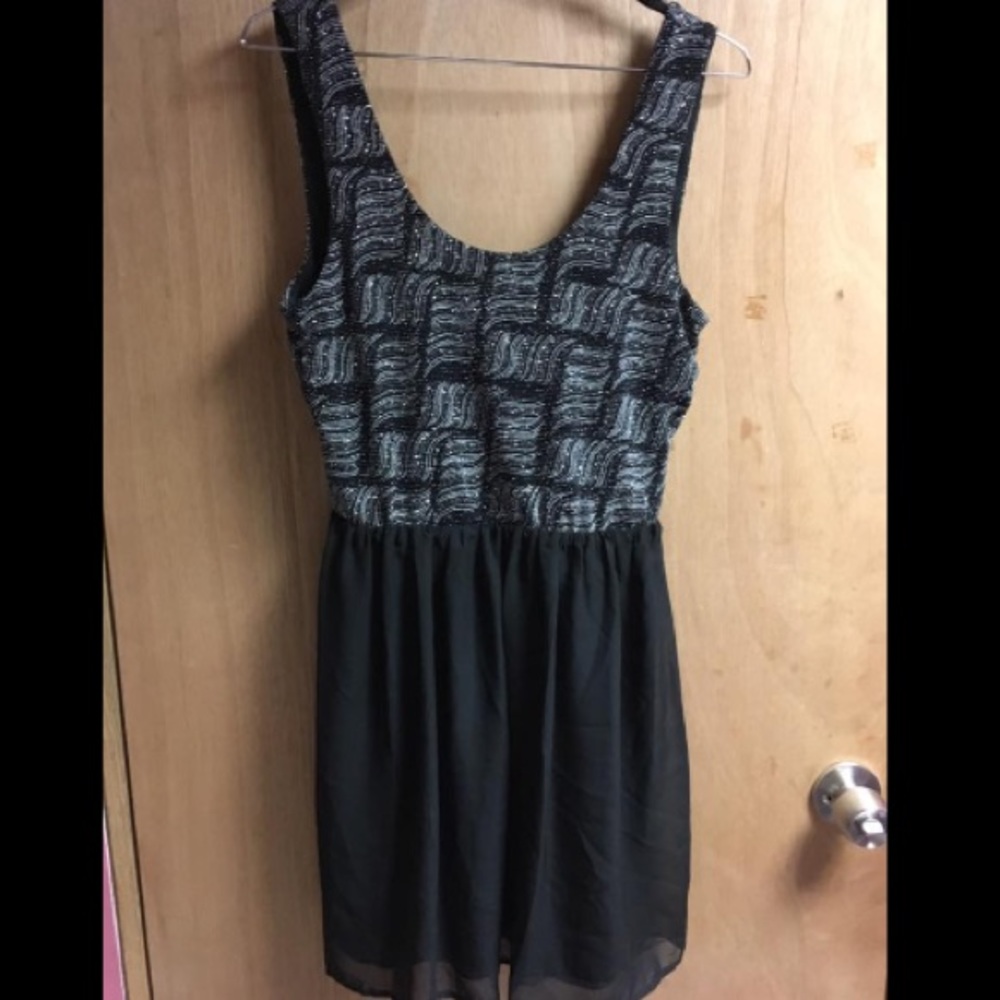 Black studded dress