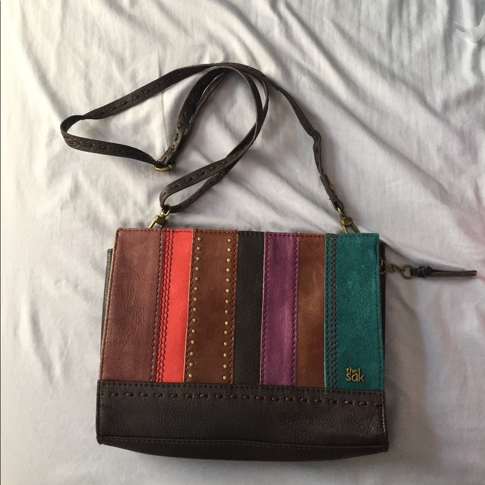 the SAK handbag/clutch with removable strap