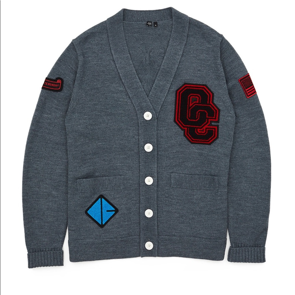 💫Sold💫Opening Ceremony Varsity Torch Cardigan