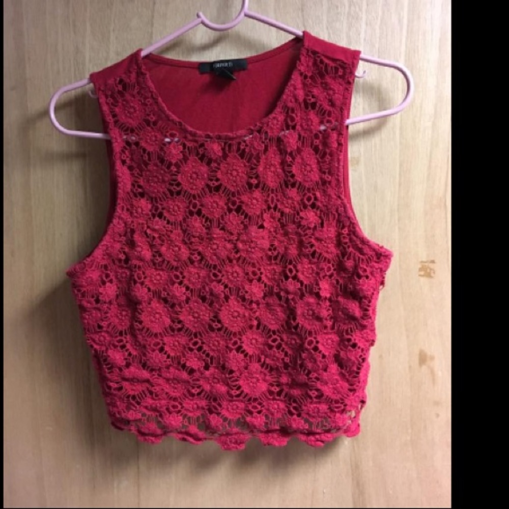 Lace crop top
