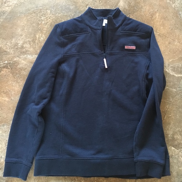 Vineyard Vines Tops - Vineyard Vines Navy Blue zip front sweatshirt