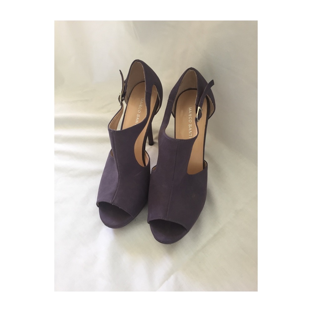 Purple Ankle Strap Heels - Picture 2 of 8