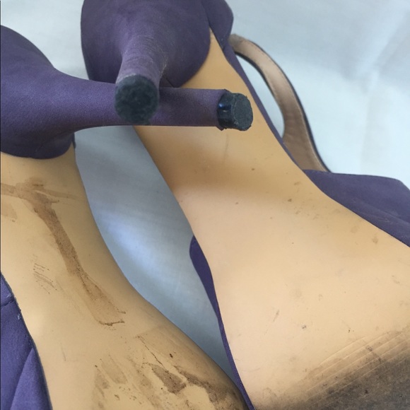 Purple Ankle Strap Heels - Picture 3 of 8